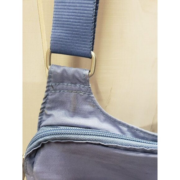 BAGGALLINI Canyon Crossbody Travel Casual Bag, Cornflower Blue, Green Lining - Picture 6 of 13